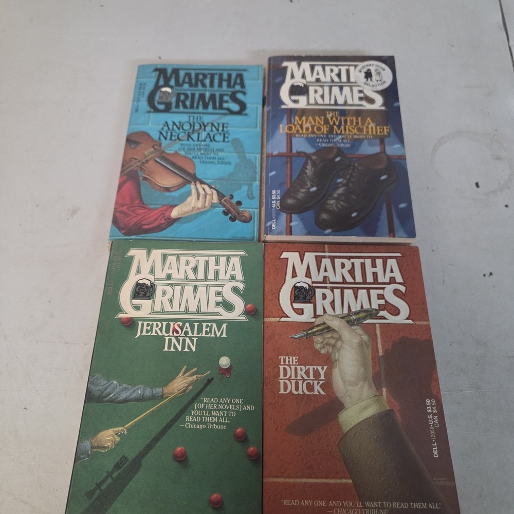 Martha Grimes Book Lot of 14 Mystery & Crime Paperback Novels